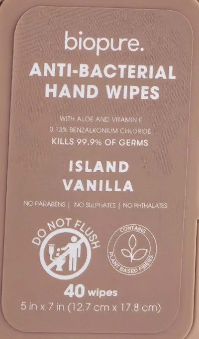 Antiseptic Wipe (Island Vanilla2)